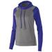 Ladies' Dry-Excelâ„¢ Echo Performance Polyester Knit Training Hoodie - GRAPH HTH/ PURPL - 2XL