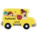 The Holiday Aisle® School Bus Hanging Figurine Ornament Plastic in Black/Yellow | 3 H x 4.25 W x 0.5 D in | Wayfair