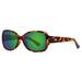 ONOS Breeze Green Polycarbonate Lens Tortoise Frame Sunglasses