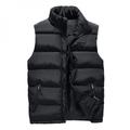 Man Spring Plus Size Thick Jackets Male Winter Oversized Warm Down Parkas Men Autumn Down Vests Man Thicken Down Overcoat Black 2XL