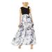 R&M Richards Womens Petites A Line Floral Formal Dress