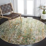 Blue Round 5' Indoor Area Rug - Bungalow Rose Jyn Abstract Green/Turquoise Area Rug | Wayfair AE46C04FD6E94F1D998F1BE06623E701