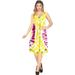 HAPPY BAY Women's Beach Dress Tunic Top T-Shirt Swing Dress Caftan Hand Tie Dye