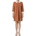 Women's Peter Pan Doll Collar Half Sleeves Above Knee Shift Dress