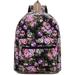 Bravo Floral (14 Inch) School Backpack, Beautiful All-Purpose Casual Daypack, Floral Black