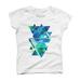 Geometric Triangles Outer Space Galaxy Girls Graphic Tee - Design By Humans