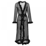 Fashion Sexy Sleepwear Large Size Night Dress Lingerie Women Front Closure Nightwear Sexy Lace Temptation Underwear Nightdress