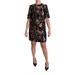 Dolce & Gabbana Black Floral Brocade Sheath Mini Dress