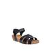 Eric Michael Millie Mid Wedge Sandal - Black