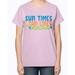 Sun times and tan lines- Beach - Ladies T-Shirt