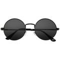 Emblem Eyewear - Round Sunglasses Vintage Mirror Lens Round Hippie Sunglasses w/ CASE