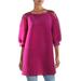 N by Nancy Womens Cotton Blend Pleated Tunic Top