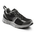 Dr. Comfort Chris Men's Athletic Shoe: 8.5 Medium (B/D) Black Elastic Lace