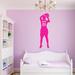 Harriet Bee Custom Basketball Girl Wall Decal Vinyl in Pink | 70 H x 21 W in | Wayfair 6D2388DEB1524EAD8748EDD349088446