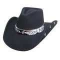 Bullhide Hats 0710Bl Horse Country Collection Crazy Horse Large Black Cowboy Hat