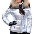 Mnycxen Women Winter Neck Hooded Down Warm Coat Down Jacket Windbreaker Coat