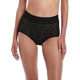 Wacoal Women's Halo Lace Brief Panty, Black, Medium