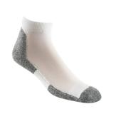 Thorlo Men's Lite Running Mini Crew Sock, White/Black, Medium (Shoe size?8.5-10)