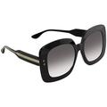 Bottega Veneta Grey Gradient Rectangular Ladies Sunglasses BV0237SA00152