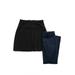 Pre-ownedJ Crew Womens Khaki Pants A Line Skirt Navy Blue Black Size 2 0 Lot 2
