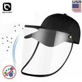 Transparent Anti Saliva Baseball Cap Dust Proof Full Face Protection Cover Hat Anti-Spitting Protective Cap Hat Outdoor Hat Sun Hat Safety Face Protector Windproof Dustproof Cover