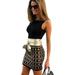 Summer Women Dress Bodycon O-Neck Sleeveless Casual Dress Sexy Short Mini Dress Vestidos Black M