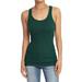 TheMogan Women's PLUS Stretchy Ribbed Knit Fitted Racerback Tank Top Cotton Jersey