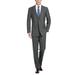 Men's Suits Regular Fit 2-Piece Windowpane Check Dress Suit for Men Business Casual Suit Blazer Jacket & Flat Pants Set