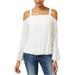 Sanctuary Clothing Womens Pullover Cold Shoulder Blouse