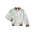 365 Kids From Garanimals Girls Rainbow Bomber Jacket, Sizes 4-10