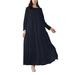 Womens Dresses Long Sleeve Elegant Tiered Loose Casual Dress Autumn Dress