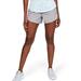 Under Armour Women's Fly By 2.0 Running Shorts , Gray Wolf Full Heather (031)/Gray Wolf , X-Large