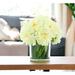 Willa Arlo™ Interiors Peony Arrangement in Glass Vase w/ Grass Plastic/Polysilk | 14 H x 14 W x 14 D in | Wayfair F35AF02391584F6F8FE1ED7B8FC702B7