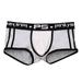 MIARHB Men Underwear Letter Printed Boxer Briefs Shorts Bulge Pouch Underpants Under wear Under wear