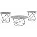 Orren Ellis Barbieri 3 Piece Coffee Table Set Glass/Metal in Brown/Gray | 18.25 H x 38 W in | Wayfair 2D513D2F1E804FB4B86A926EEE2AA708