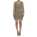 Dolce & Gabbana Beige Floral Lace Short Mini Shift Dress