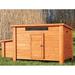 Trixie Pet Products Natura Chicken Coop w/ Nesting Box Metal/Solid Wood in Brown | 31.75 H x 59 W x 29.5 D in | Wayfair 55963