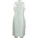 Kasper Women's Embellished Sheath Sleeveless Dress Vanilla Ice White (8)
