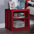 Mason & Marbles Parke Metal Nightstand Metal in Red | 20 H x 20 W x 17 D in | Wayfair 9C01C23B94DD4C13BC4F0B7A0B13C01C