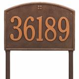 Whitehall Products Cape Charles 1-Line Lawn Address Sign Metal | 31 H x 20.5 W x 1 D in | Wayfair 1173AC
