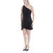 FAME AND PARTNERS $188 Womens New 1005 Black Sleeveless Dress 6 B+B