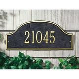 Whitehall Products Admiral 1-Line Wall Address Plaque Metal | 7 H x 15.75 W x 0.5 D in | Wayfair 1239AC
