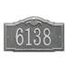 Whitehall Products Gatewood Personalized Standard 1-Line Wall Address Plaque Metal in Yellow/Brown | 8.5 H x 14.25 W x 0.4 D in | Wayfair 2954OG