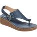 Women's Journee Collection McKell Wedge Thong Sandal