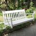 August Grove® Slevin Porch Swing Wood/Solid Wood in White, Size 22.0 H x 52.0 W x 19.75 D in | Wayfair ANDV1385 41917806