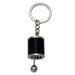 Creative Auto Part Model Gear Shifting Keychain Keyring ADHD Fidget Key Chain Black