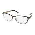 New Safilo 6045 Womens/Ladies Cat Eye Full-Rim Matte Brown Gold Prestigious Designer Beautiful Cat Eye Frame Demo Lenses 51-16-140 Eyeglasses/Eyewear