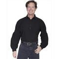 Scully RW229X-BLK-3X-B-T Rangewear 100 Percent Cotton Mens Powder River Shirt - Black, 3X