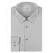 Calvin Klein Men's Dress Shirt Slim Fit Non Iron Herringbone, Smoke, 17.5" Neck 34"-35" Sleeve (X-Large)