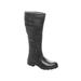 Women's Casual Low Heels Cycling Winter Warm Knee High Zipper Boots Flat Shoes